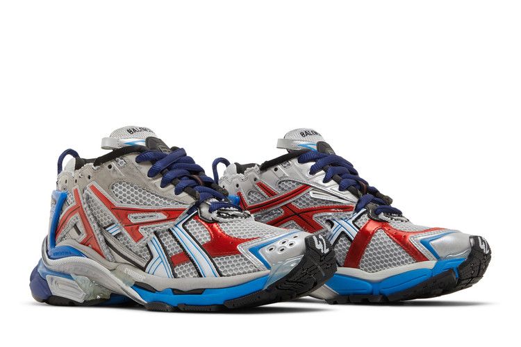 スニーカー BALENCIAGA SNEAKER RUNNER SILVER/BLUE/RED Balenciaga Sneaker Runner silver/blue/red | TheDoubleF