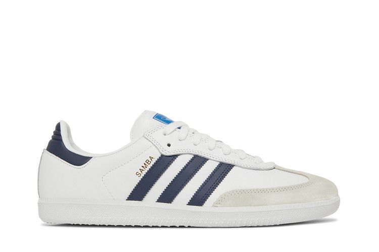adidas Mens Samba ADV Lace-Up White Shoes Size 8