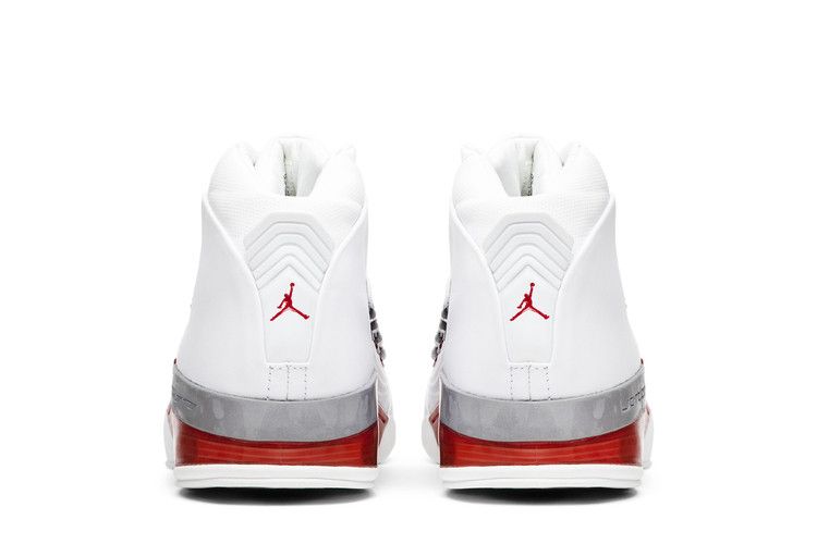 Air jordan 17 top red and white