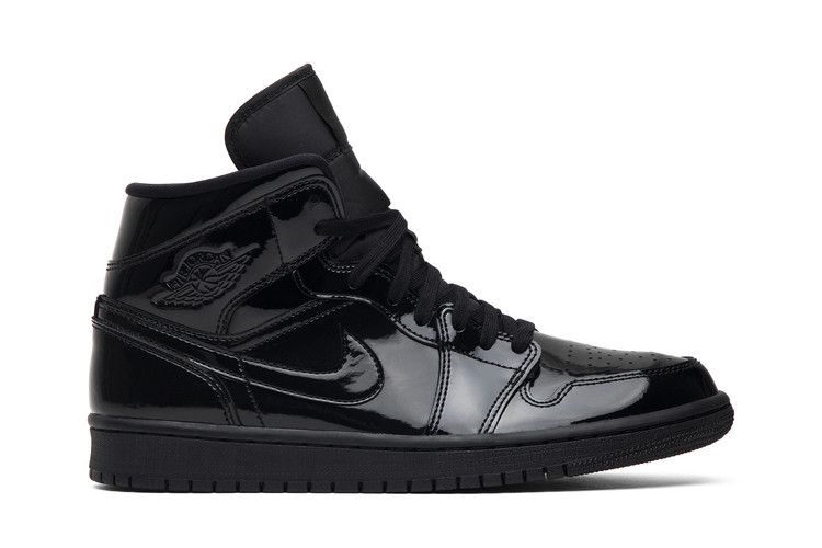 その他 3 Wmns Jordan 1 Mid Patent SE 'Triple Black' - Air Jordan