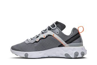 Nike react element 55 best sale cool grey hyper crimson