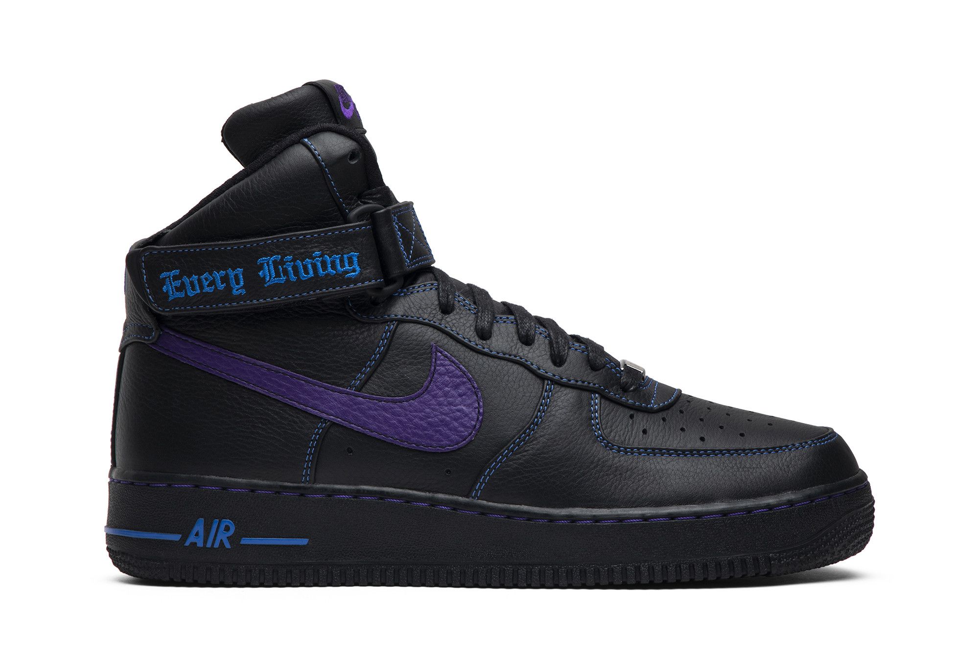 NIKE NIKE VLONE X AIR FORCE 1 HIGH 'PURPLE SWOOSH' SAMPLE