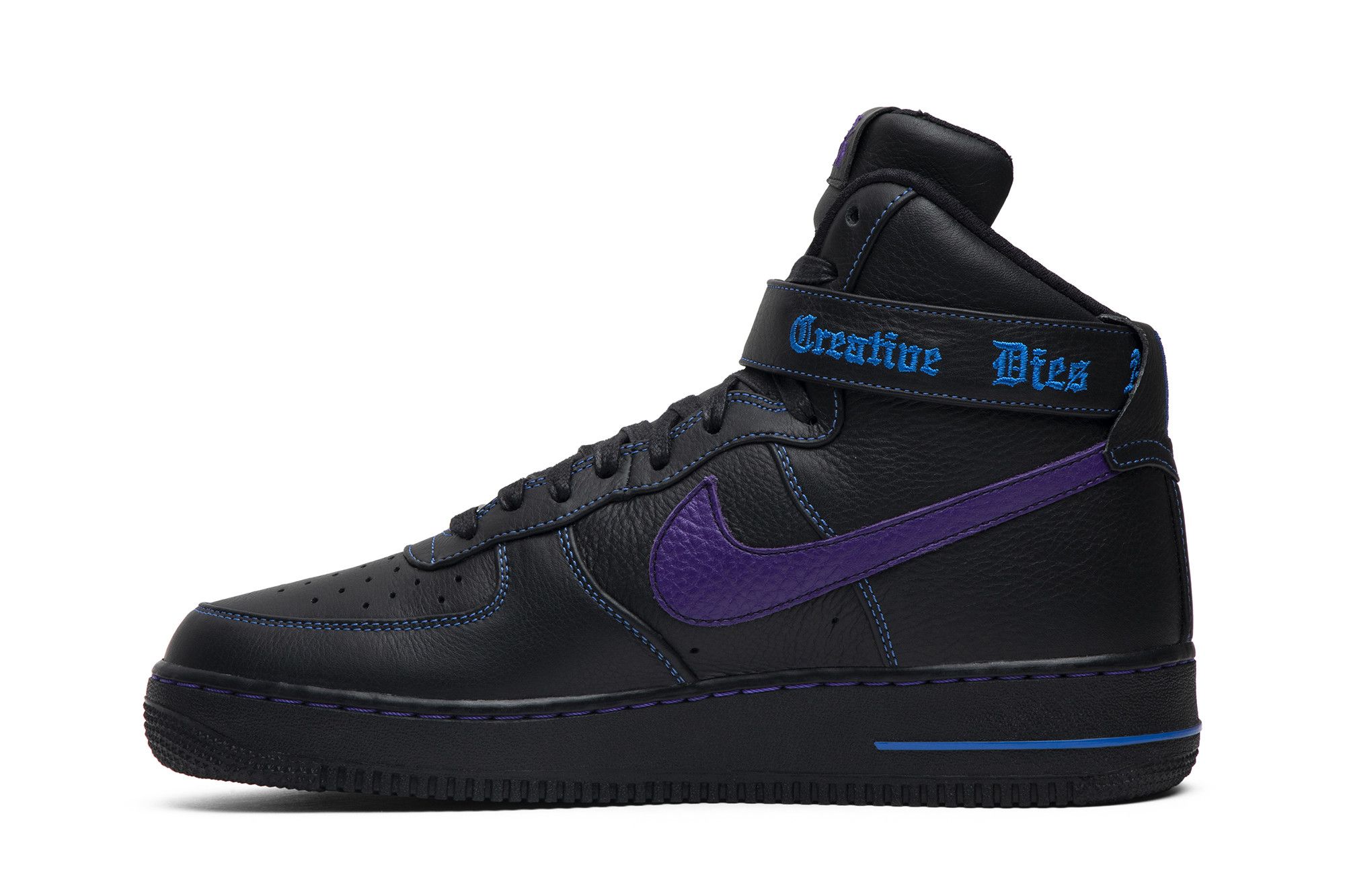 NIKE NIKE VLONE X AIR FORCE 1 HIGH 'PURPLE SWOOSH' SAMPLE