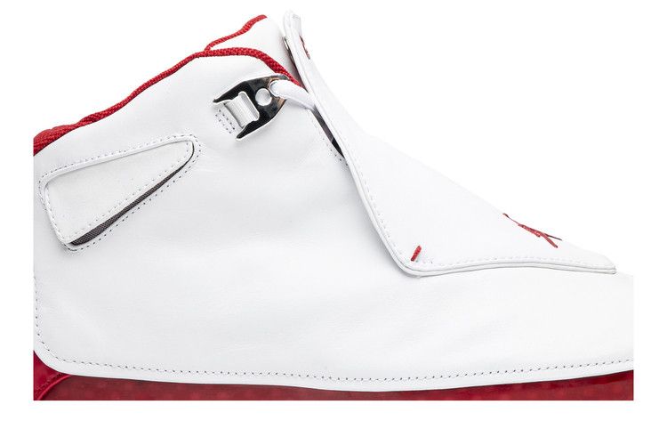 Jordan 18 red store and white