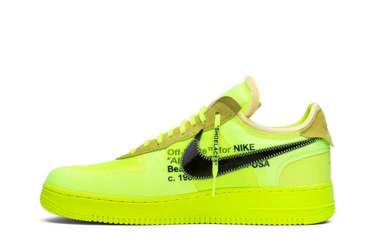 Off-White x Air Force 1 Low 'Volt' | GOAT
