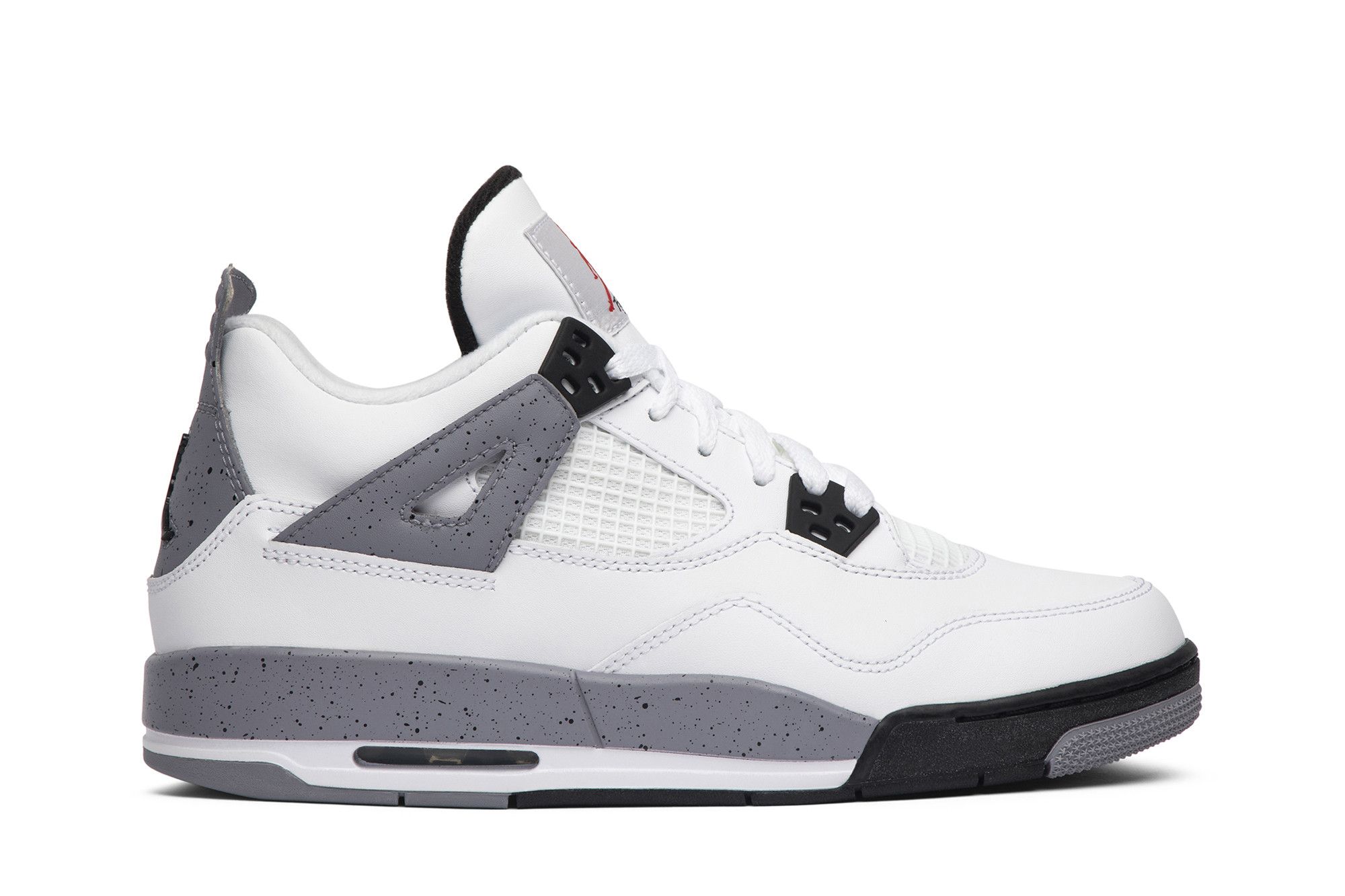 Pre-owned Air Jordan 4 Retro Gs 'cement' 2012 In White