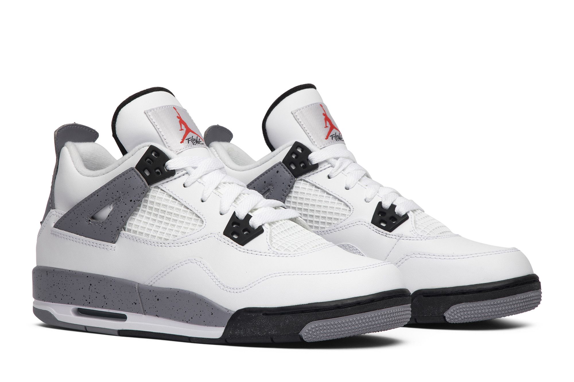 Pre-owned Air Jordan 4 Retro Gs 'cement' 2012 In White