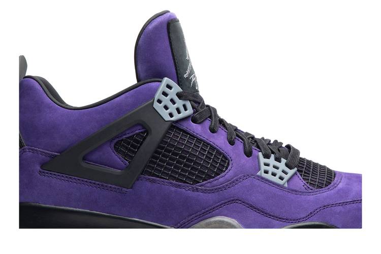 Buy Travis Scott x Air Jordan 4 Retro 'Purple Suede - Black 