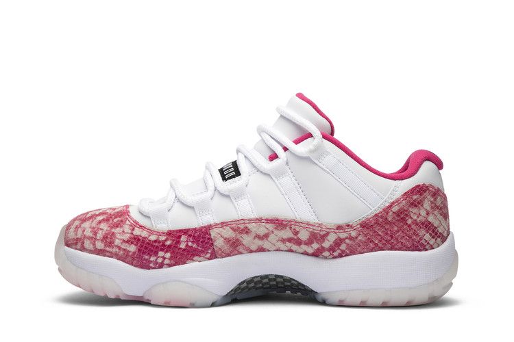 New jordan 11 pink and white sale