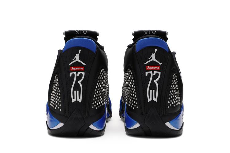 Jordan x Supreme Air Jordan 14 Retro Black/Varsity Royal Sneakers -  Farfetch