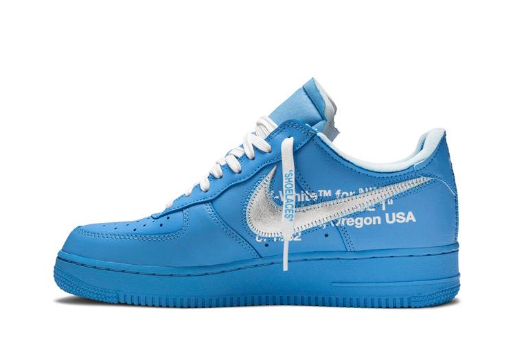 NIKE X OFF WHITE AIR FORCE 1 MCA UNIVERSITY BLUE UK5.5-US6 IN HAND  CI1173-400