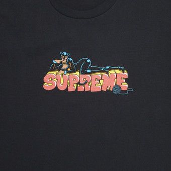 Buy Supreme Catwoman Tee 'Black' - FW22T35 BLACK | GOAT