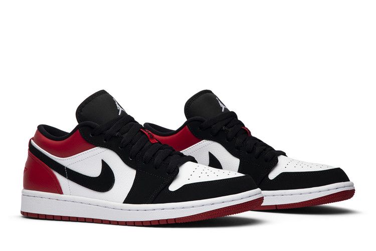 Jordan low black outlet toe