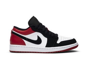 Jordan 1 low on sale black toe price