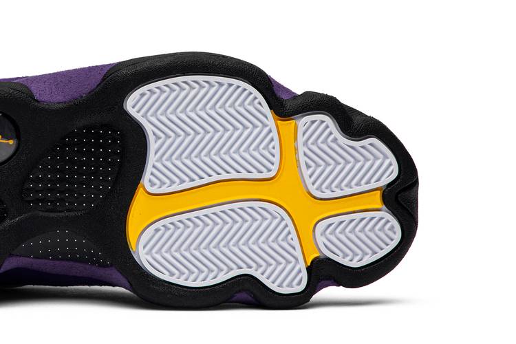 Toddler Size 7c Nike Air Jordan Retro 13 Shoes White Purple Lakers  414581-105
