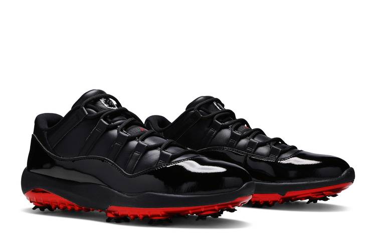 Jordan 11 golf sales black