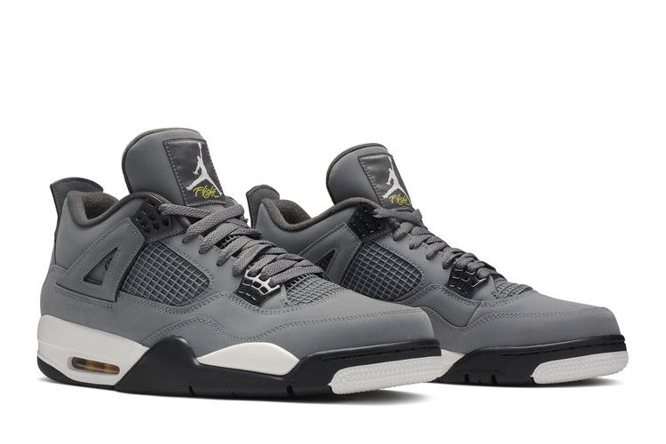 gray jordan 4's