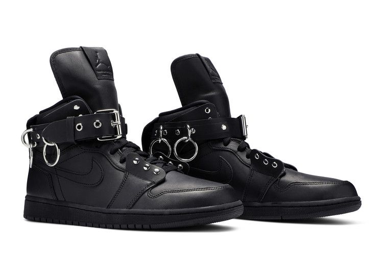 Comme des Garçons x Air Jordan 1 Retro Strap High 'Black'