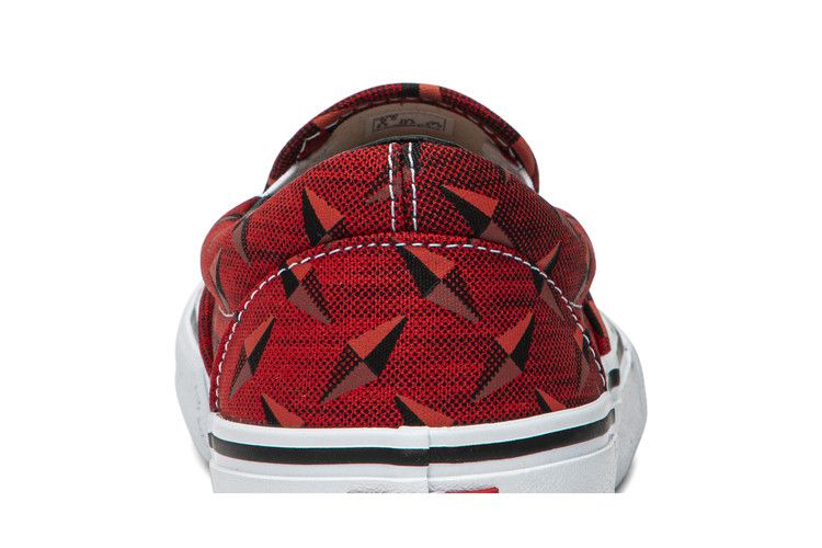 Vans Supreme X Classic Slip-On Pro Diamond Plate Red