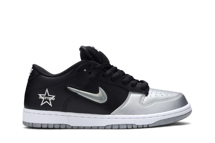 Buy Supreme x Dunk SB Low QS 'Metallic Silver' - CK3480 001