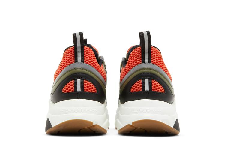 Dior Beige Python & Orange 'B22' Sneakers, INC STYLE