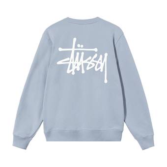 Buy Stussy Basic Crew 'Steel' - 1914762M STEE | GOAT