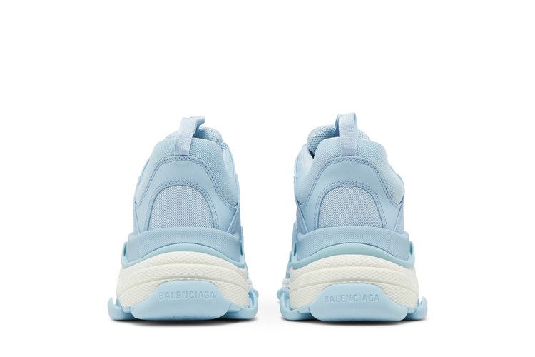 Balenciaga Triple S Sneaker Allover Logo - Light Blue