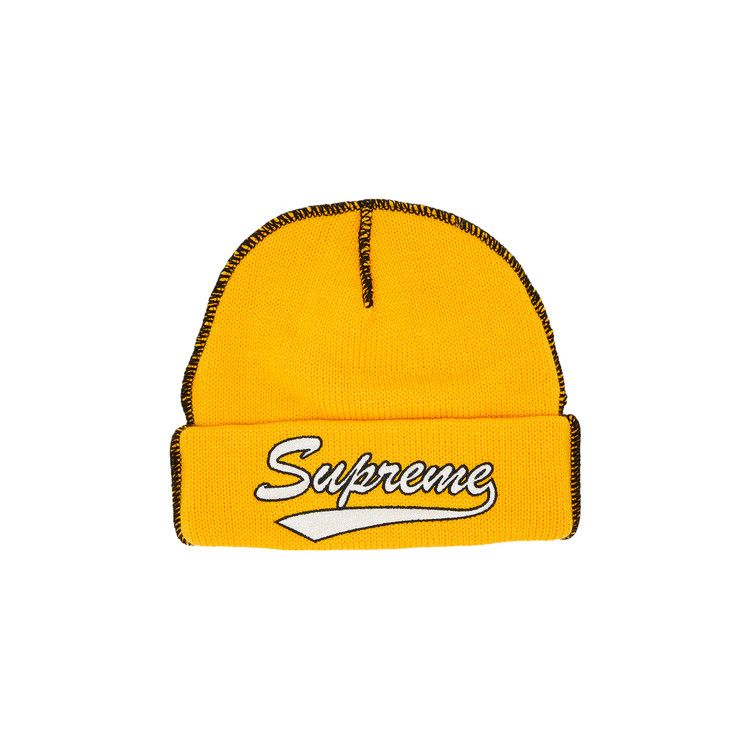帽子 Supreme Crest Beanie yellow Buy Supreme Crest Beanie 'Light Yellow' - FW24BN82 LIGHT YELLOW | GOAT