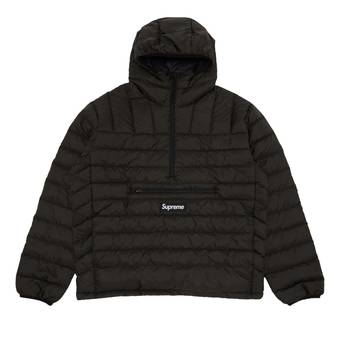 Buy Supreme Micro Down Half Zip Hooded Pullover 'Black