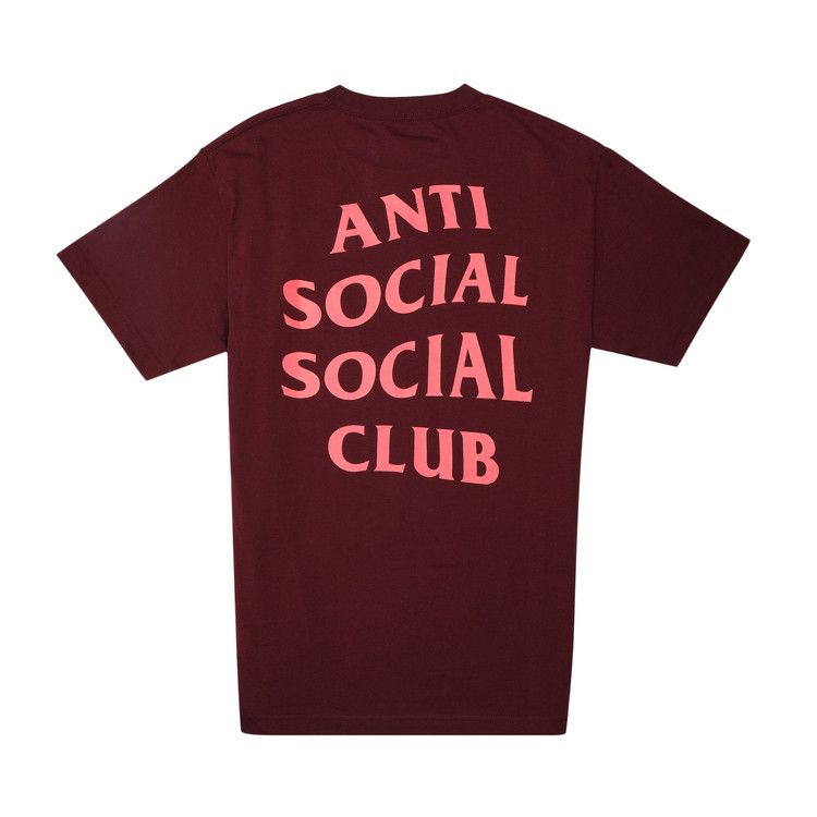 Buy Anti Social Social Club Logo 2 T Shirt Maroon 0657 11LOGO MARO GOAT