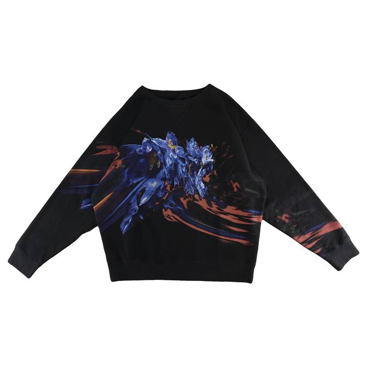 Buy Maison Margiela Flower Print Sweatshirt 'Black' - S30GU0092