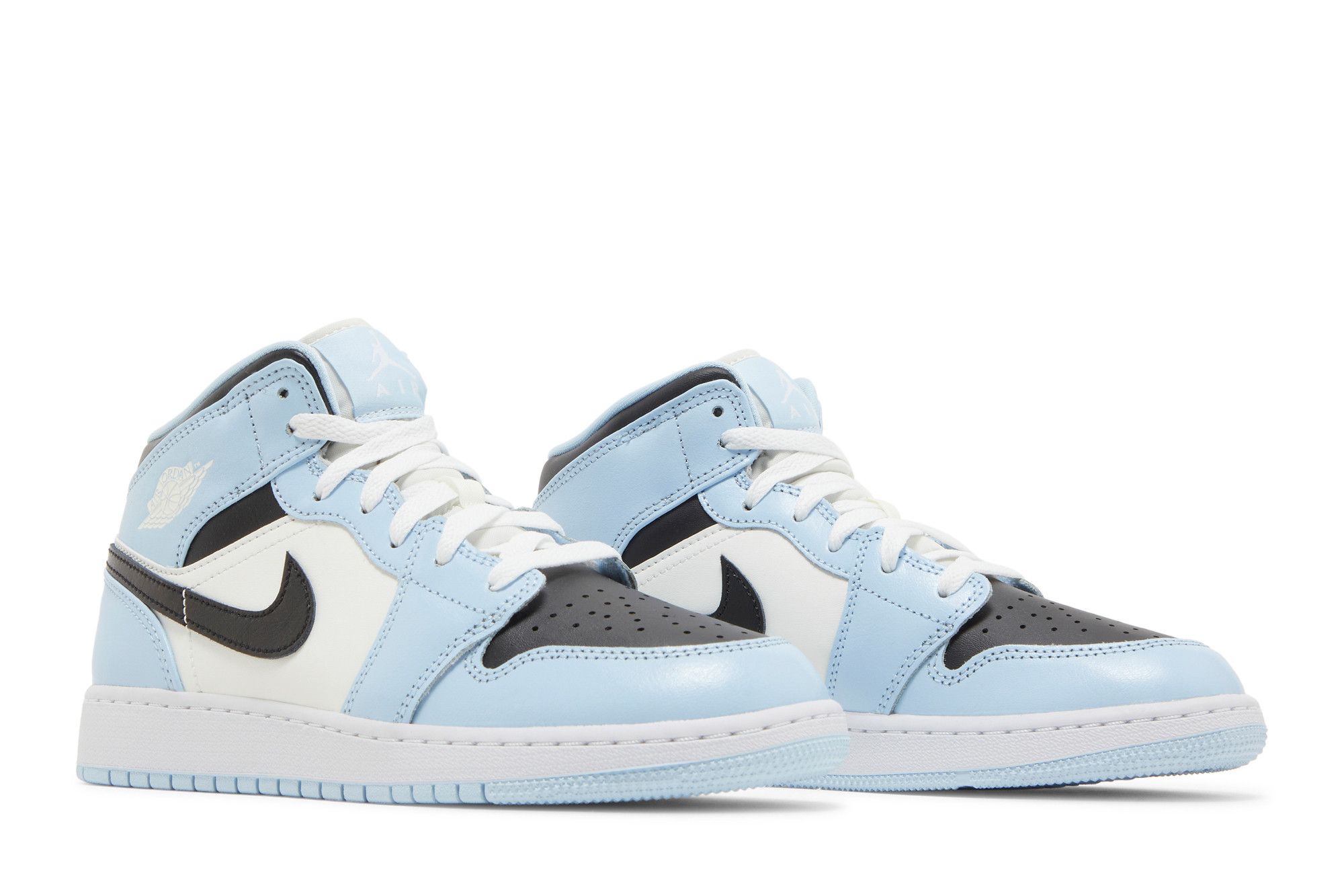 Pre-owned Air Jordan 1 Mid Gs 'ice Blue'