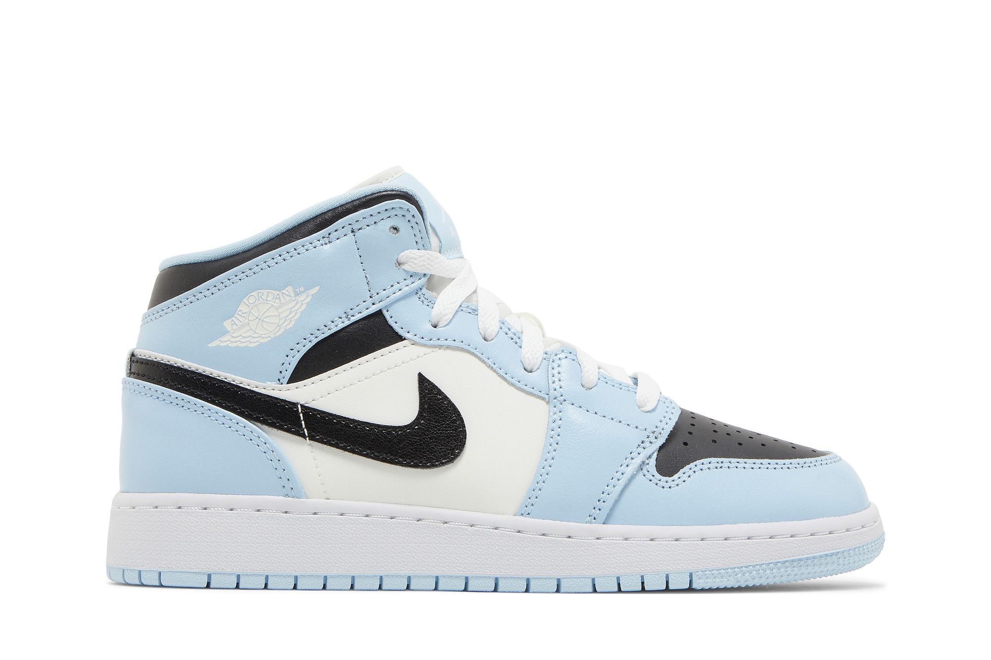 Pre-owned Air Jordan 1 Mid Gs 'ice Blue'