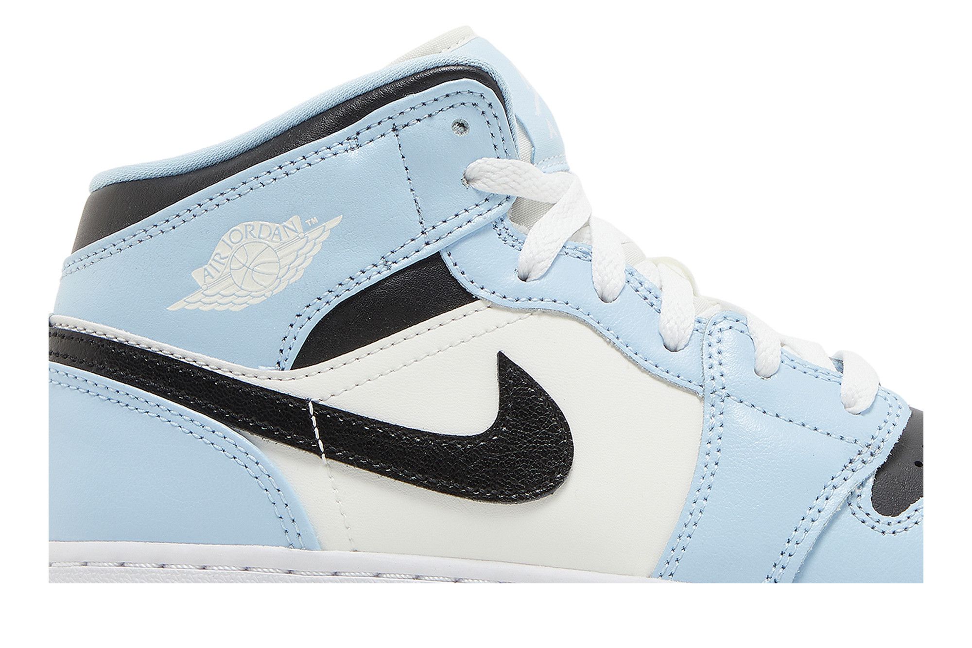 Pre-owned Air Jordan 1 Mid Gs 'ice Blue'