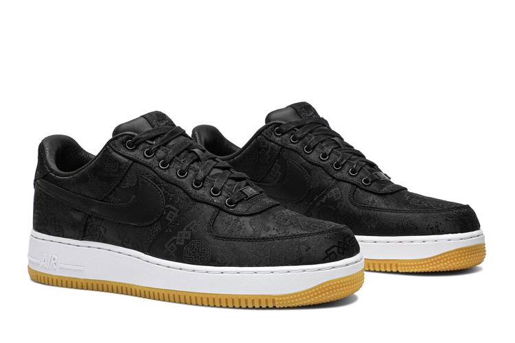 On Foot Look At The Fragment CLOT Nike Air Force 1 Black - Fastsole