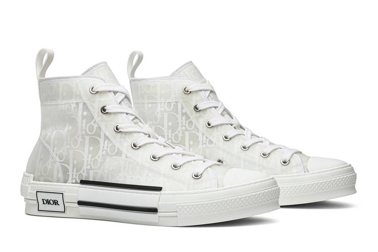B23 HighTop Sneaker White Dior Oblique Canvas  DIOR US