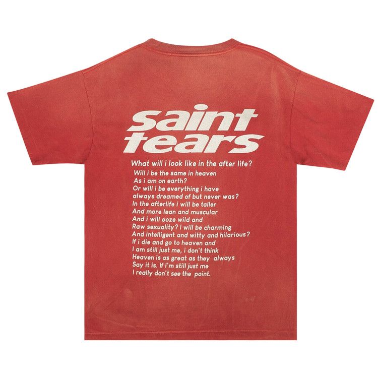 Buy SAINT Mxxxxxx Denim Tears Yes Short-Sleeve T-Shirt 'Red' - SM