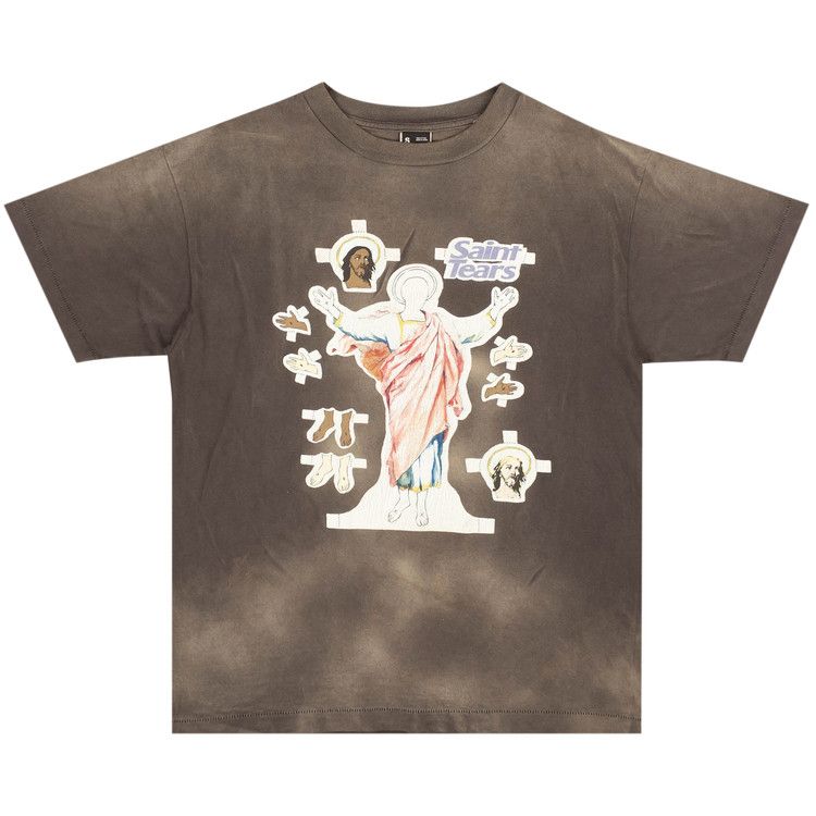 Buy SAINT Mxxxxxx Aged Denim Tears Short-Sleeve T-Shirt 'Grey
