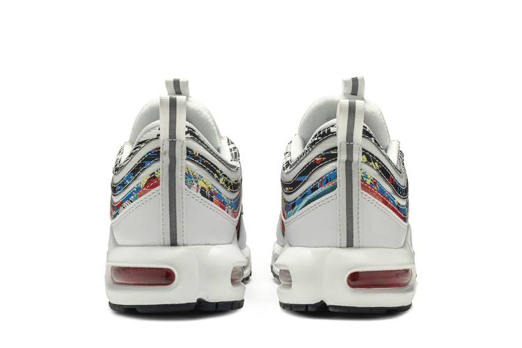 Nike Air Max Plus 97 Shoes Mens 9 White City Pride Miami Athletic Sneakers  - Waterfront Online