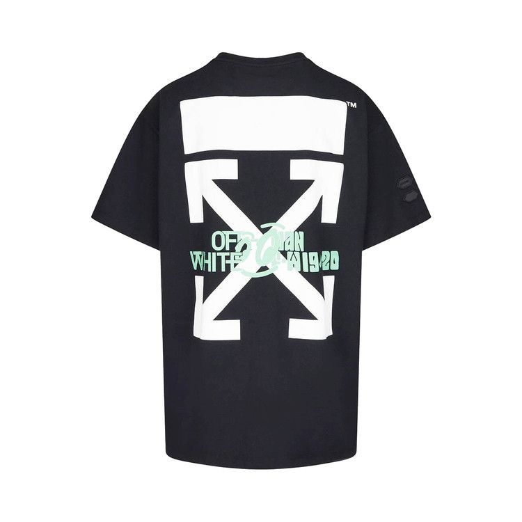 Off-White Waterfall Short Sleeve Over Tee 'black / Multicolor'