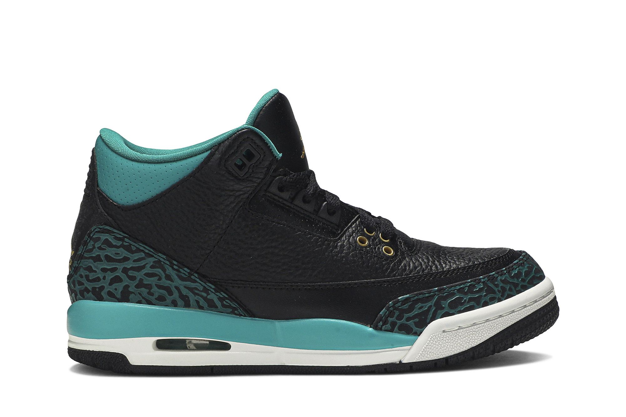 Pre-owned Air Jordan 3 Retro Gs 'rio Teal' In Black