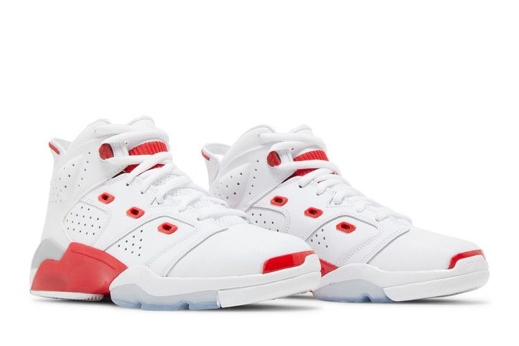 Air Jordan 6-17-23 Gs White Fire Red