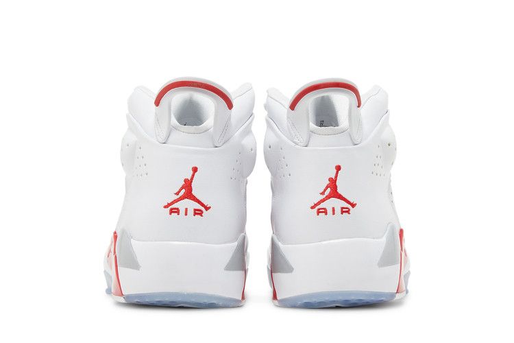 Air Jordan 6-17-23 Gs White Fire Red