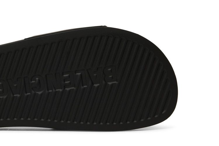 Balenciaga Wmns Pool Slides 'Black Glow'