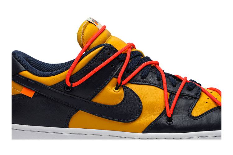  Nike Mens Dunk Low CT0856 700 Off-White - University Gold -  Size 6