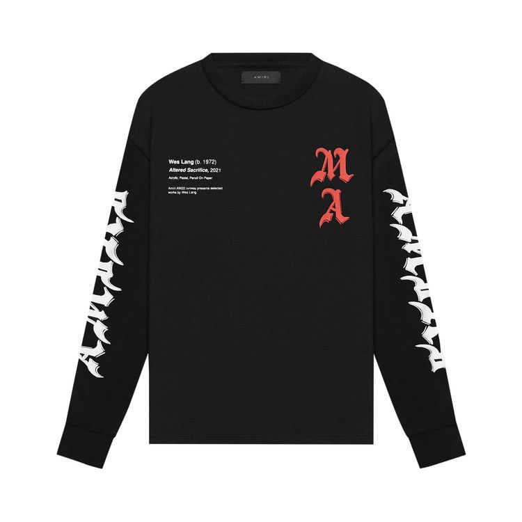 Amiri X Wes Lang Solar Kings Long-Sleeve Tee 'black'