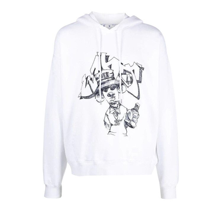 Buy Off-White Graff Freest Skate Hoodie 'White/Black