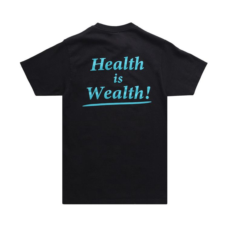 Buy Sporty & Rich Health Is Wealth T-Shirt 'Black/Teal' - SR2SP22