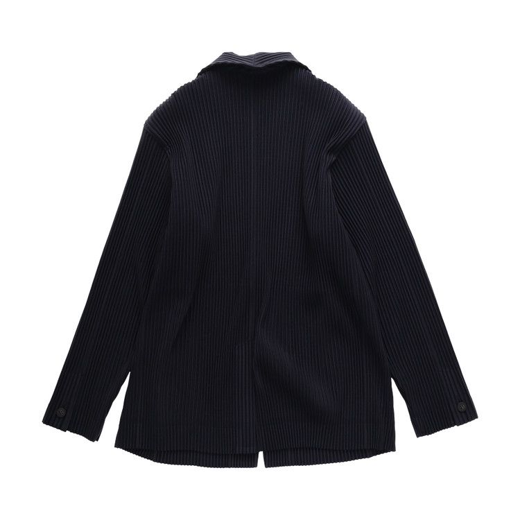 Buy Homme Plissé Issey Miyake Basic Pleated Jacket 'Navy