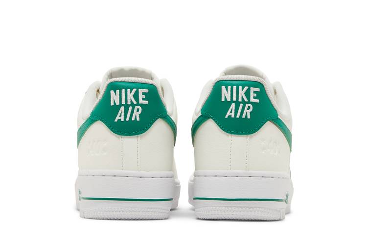 Nike Air Force 1 '07 40th anniversary sneakers in sail white and malachite  green